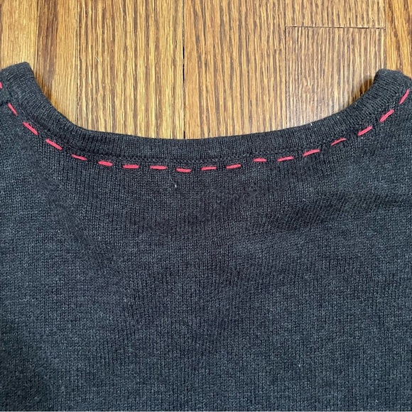 Christopher & Banks Hand Embroidered Floral Trim Pullover Size Small - Picture 7 of 10